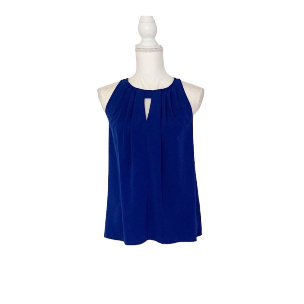 41 Hawthorn Sleeveless Blue Blouse Top Size Small